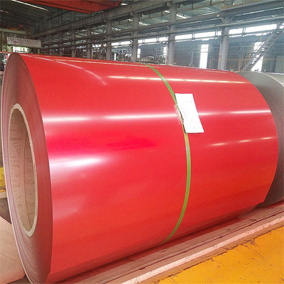 سیم پیچ فولادی گالوانیزه پیش رنگ شده PPGI SGCC 1500 عرض 0.8 میلی متر ضخامت استاندارد ASME