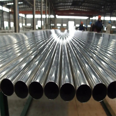 لوله های بدون درز گرد ASTM 201 2B فولاد ضد زنگ 26.7 میلی متر OD نورد سرد 3000 میلی متر