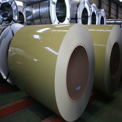 SUS DC52D کویل فولادی گالوانیزه از پیش رنگ شده PPGI داغ - رنگی با پوشش 4 میلی متر عرض 1219 میلی متر