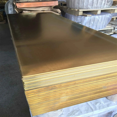 C21000 ورق مس صاف زرد 0.1-30mm ضخامت آسم استاندارد اندازه سفارشی
