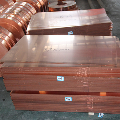 Tu1 Tu2 ورق صفحه مس 0.5mm 0.6mm ضخامت 10-1220mm عرض استام استاندارد