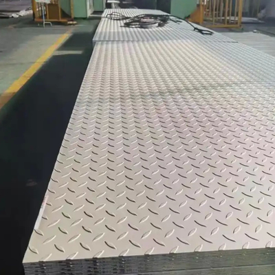 ASTM 316 ورق های فولاد ضد لغزش ضد لغزش 1400 * 6000mm اندازه 0.65mm 0.75mm ضخامت 2B ساختمان توالت